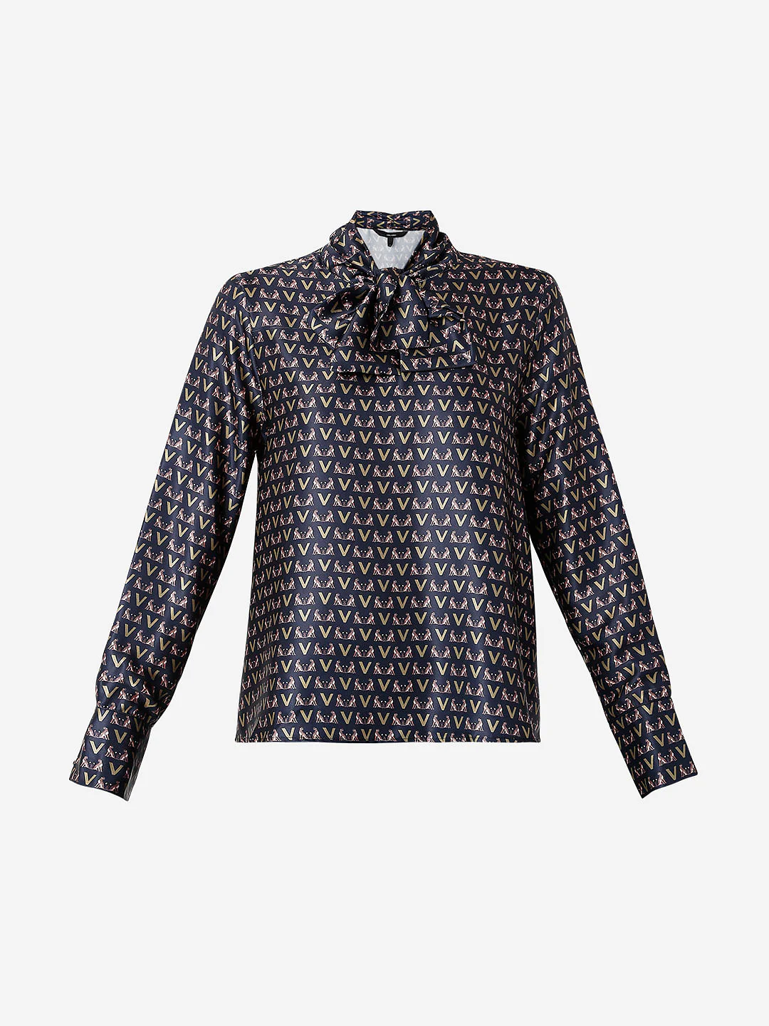 Navy Blue Printed Top - Image 7