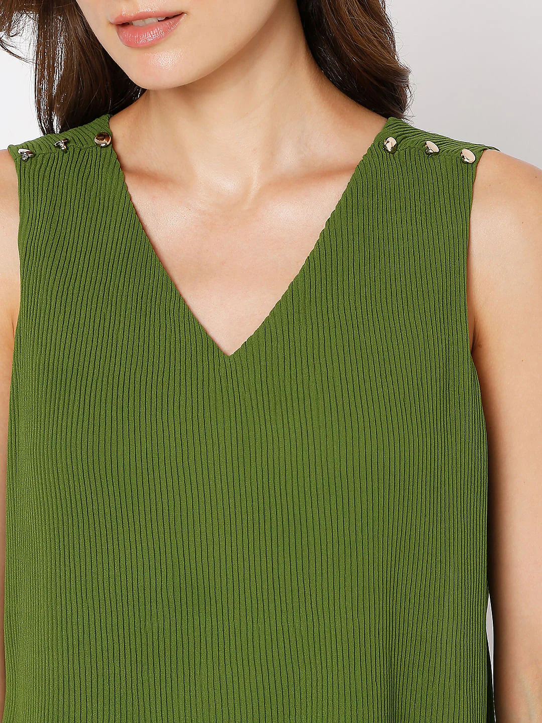 Green Pleated Jumpsuit - Image 5
