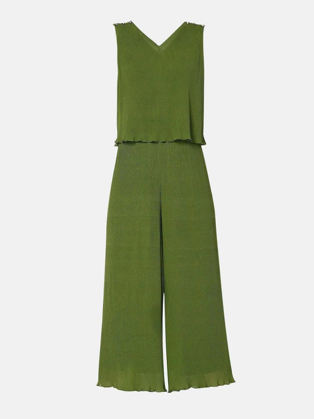 Green Pleated Jumpsuit - Image 6