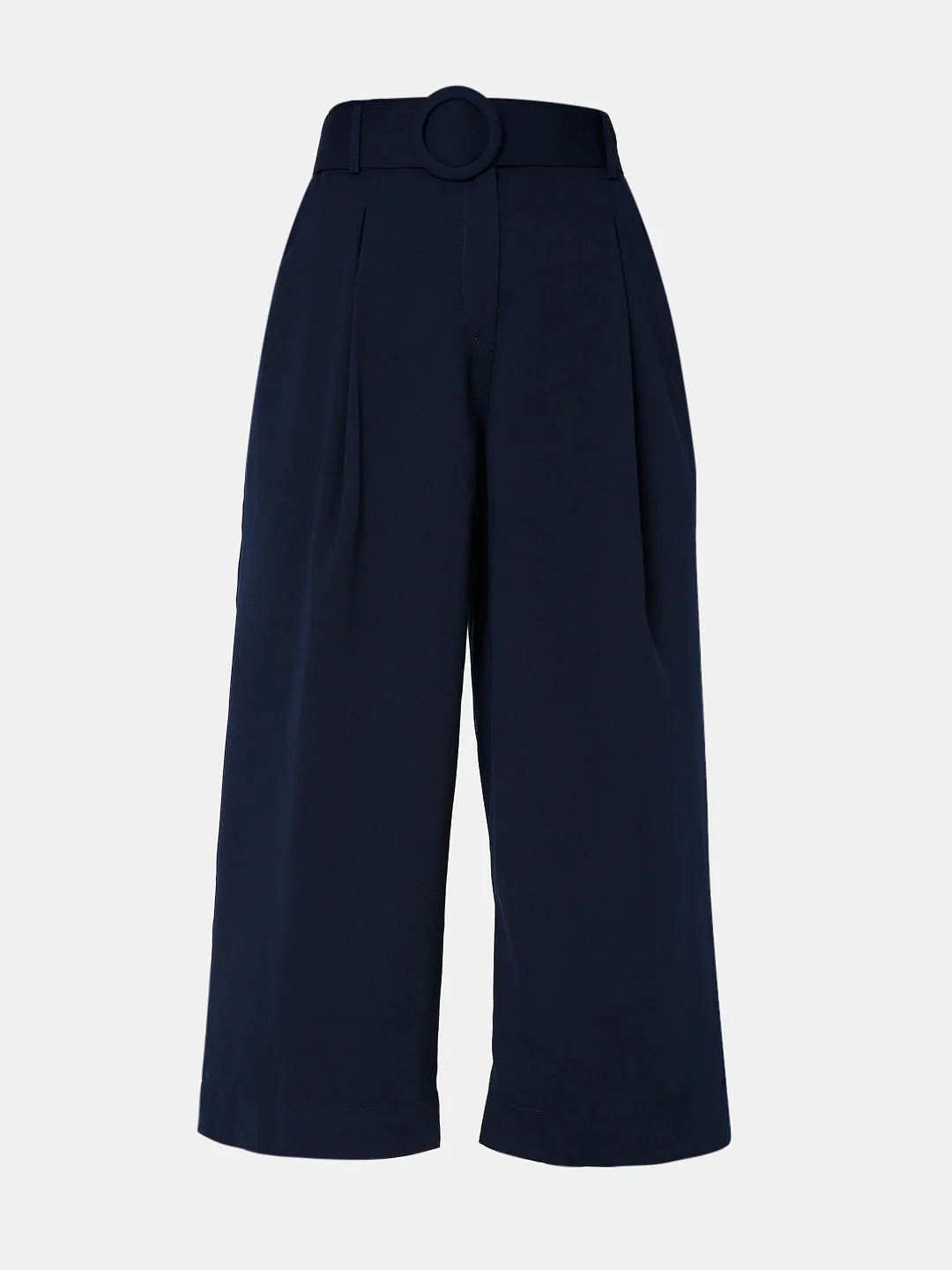 Navy Blue High Rise Culottes - Image 7