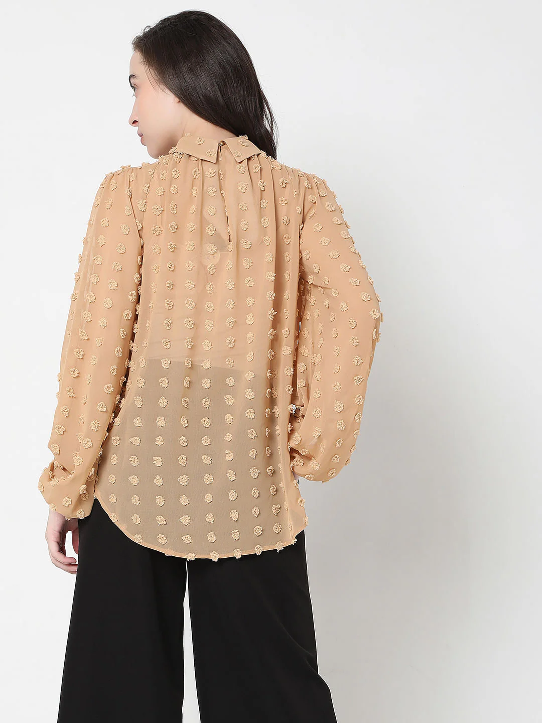 Beige Dobby Top - Image 4
