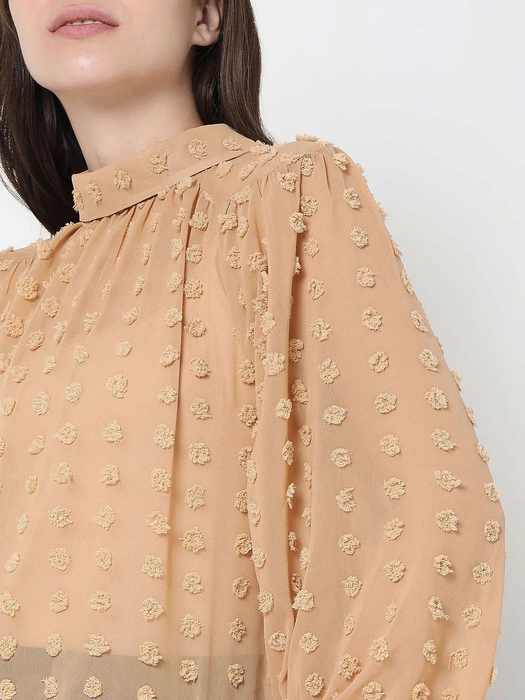 Beige Dobby Top - Image 6