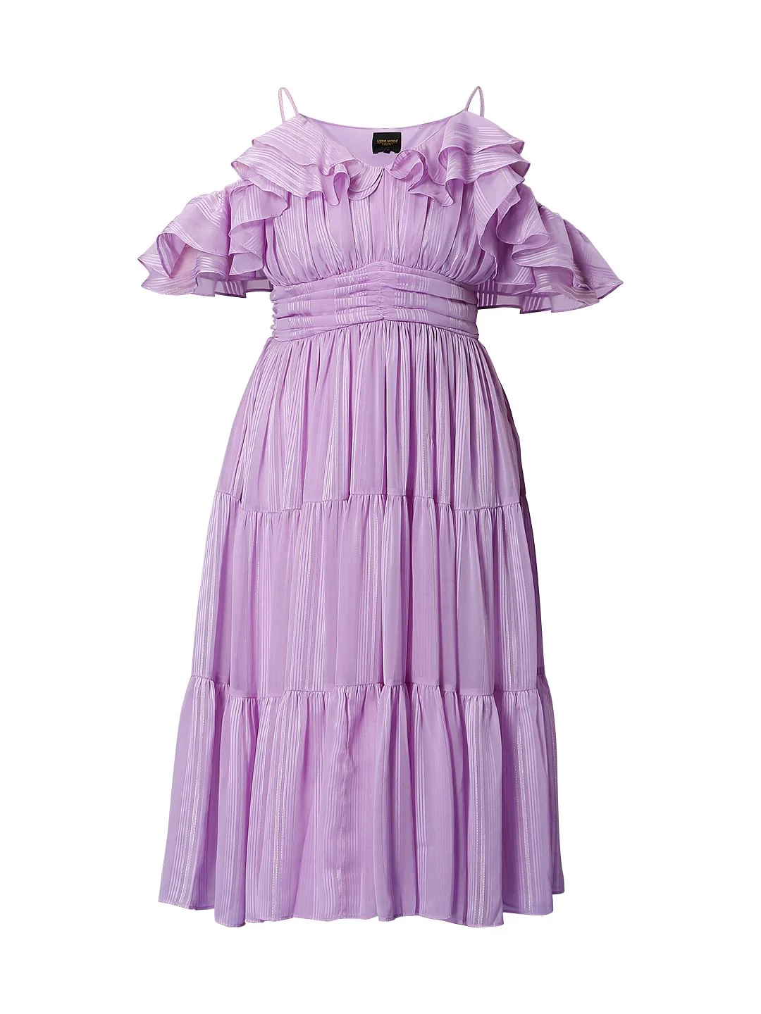 Marquee Lilac Cold-Shoulder Midi Dress - Image 6