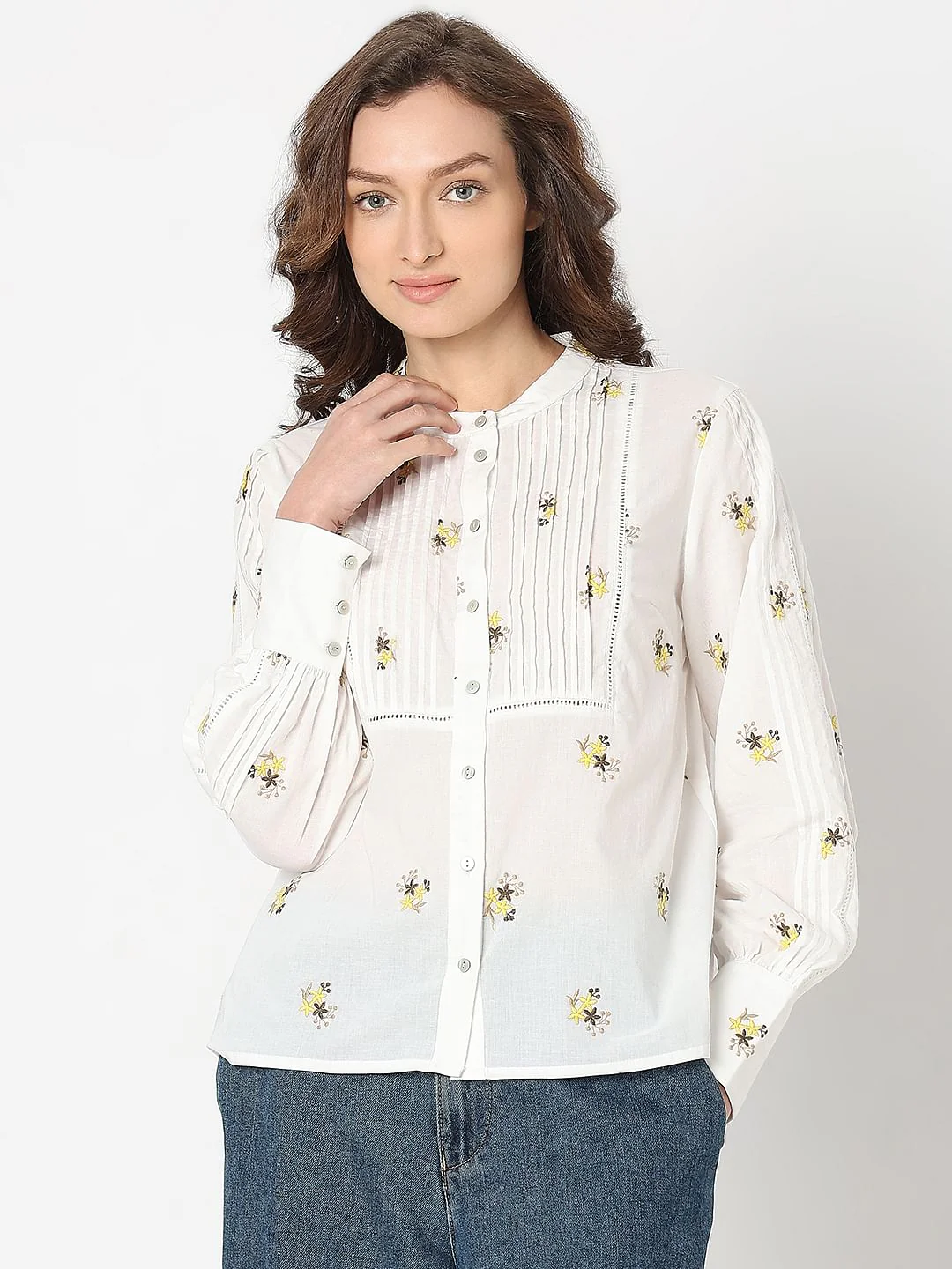 White Embroidered Top - Image 2
