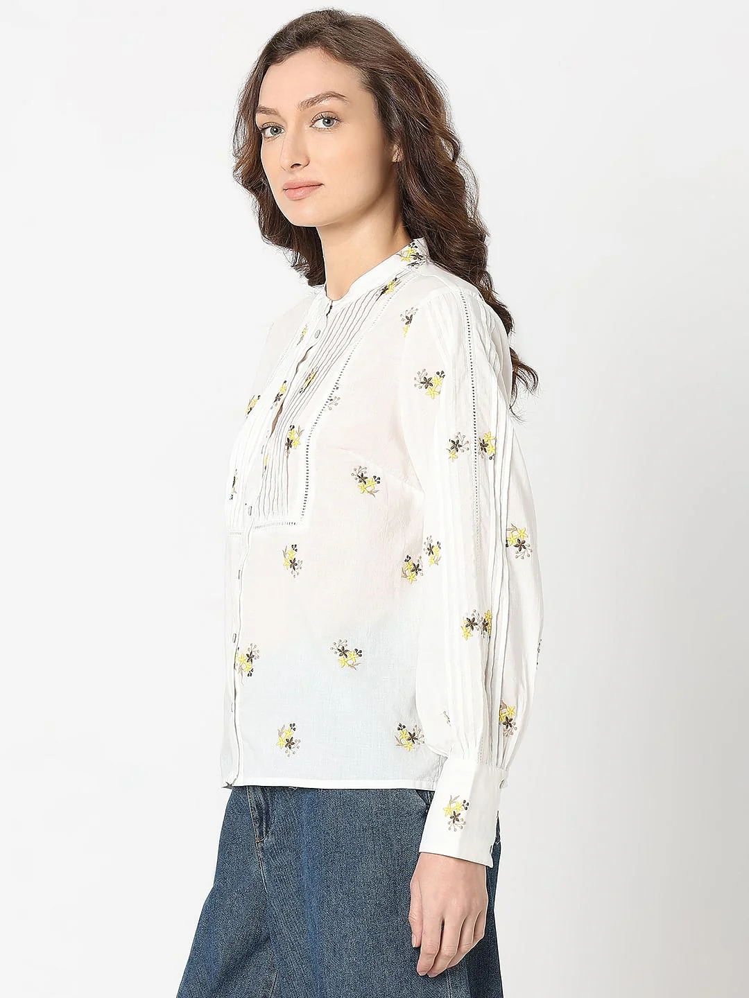 White Embroidered Top - Image 3