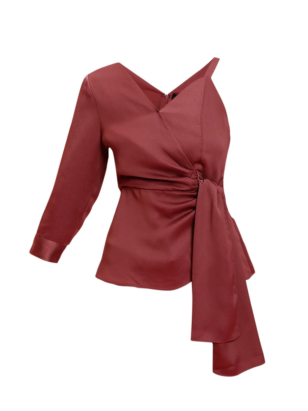 Marquee Brown One Shoulder Tops - Image 7