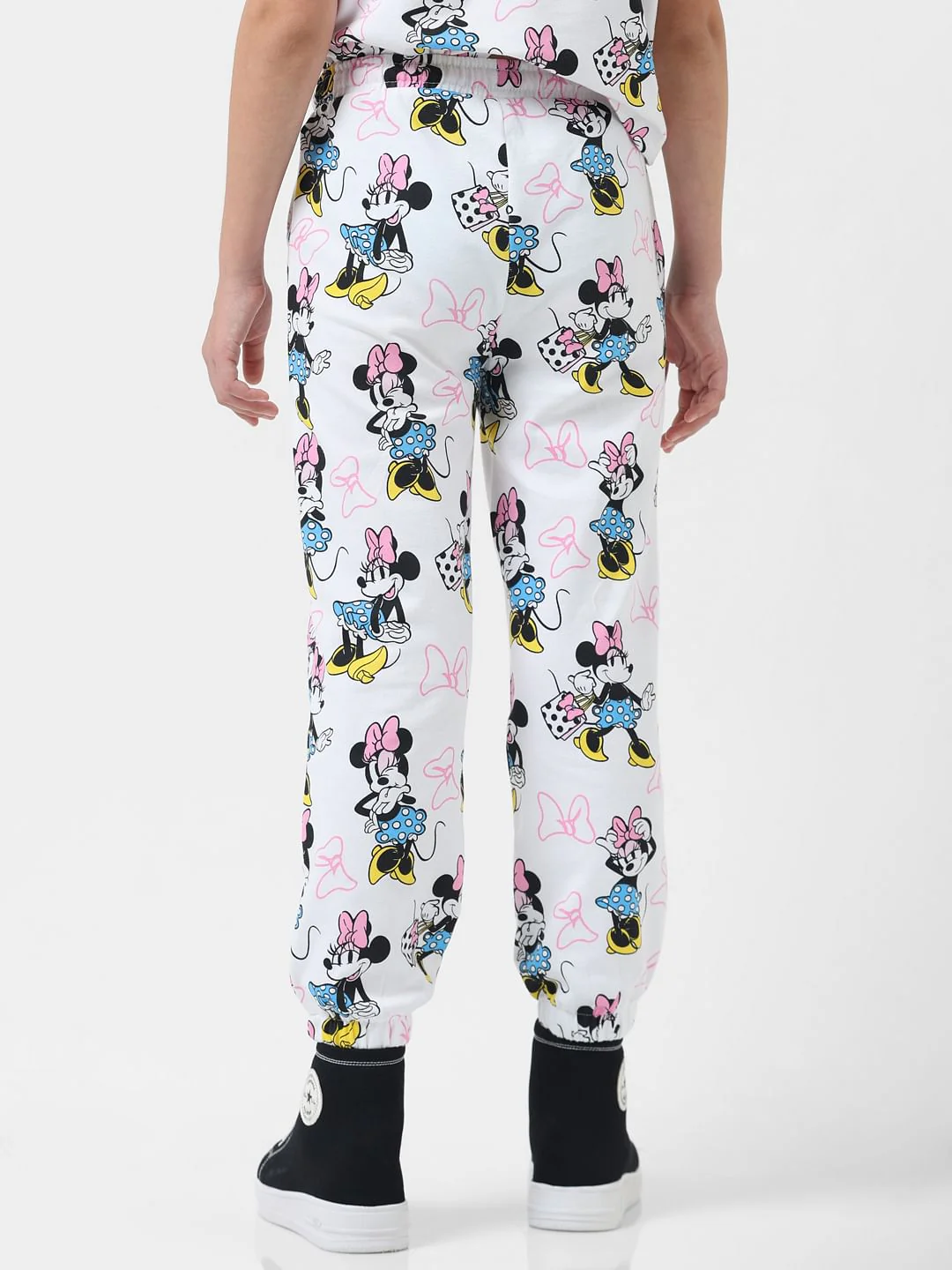 Girl X Disney White Printed Joggers - Image 3