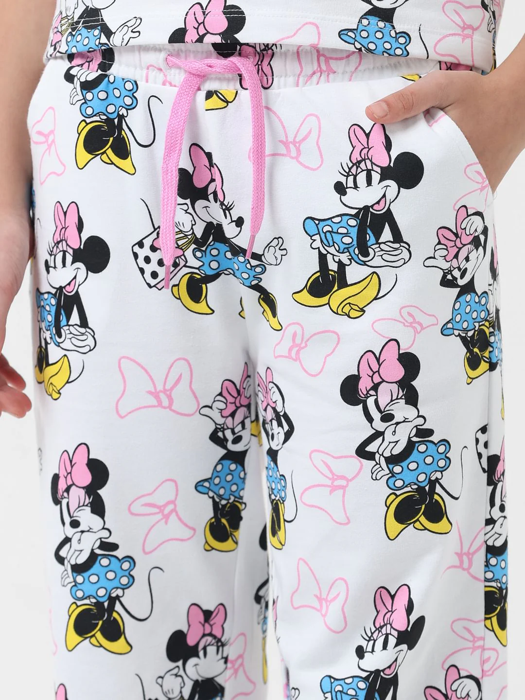 Girl X Disney White Printed Joggers - Image 4