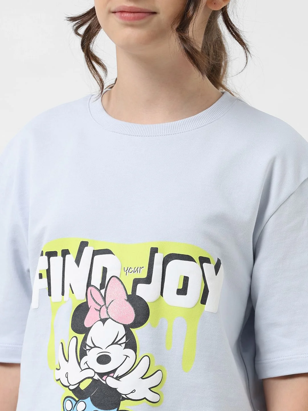 Girl X Disney Blue Minnie Mouse T-Shirt - Image 4