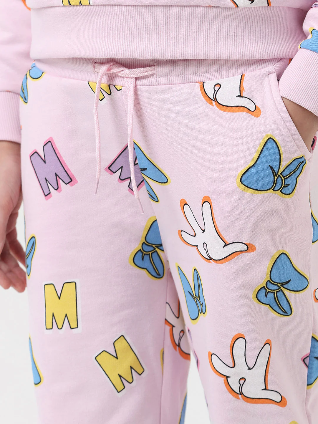 Girl X Disney Pink Mid Rise Printed Sweatpants - Image 4