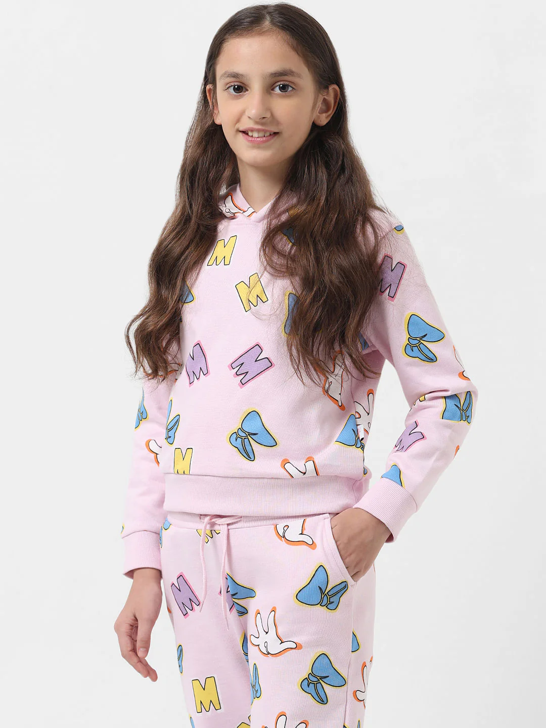 Girl X Disney Pink Printed Hooded Sweatshirt - Image 2