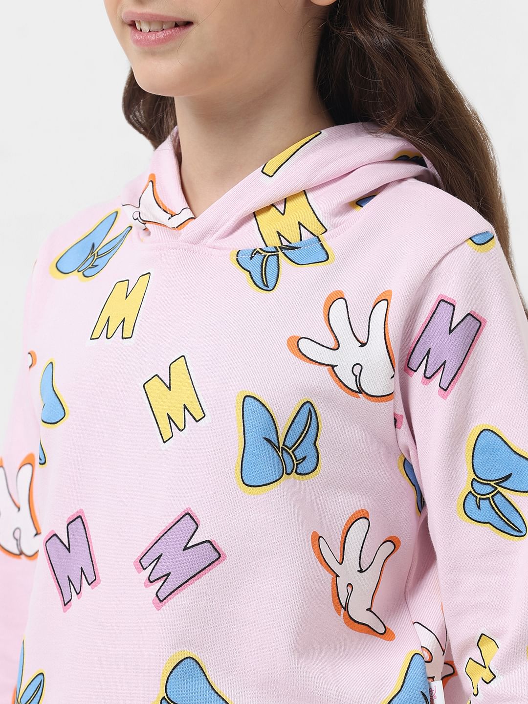 Girl X Disney Pink Printed Hooded Sweatshirt - Image 4