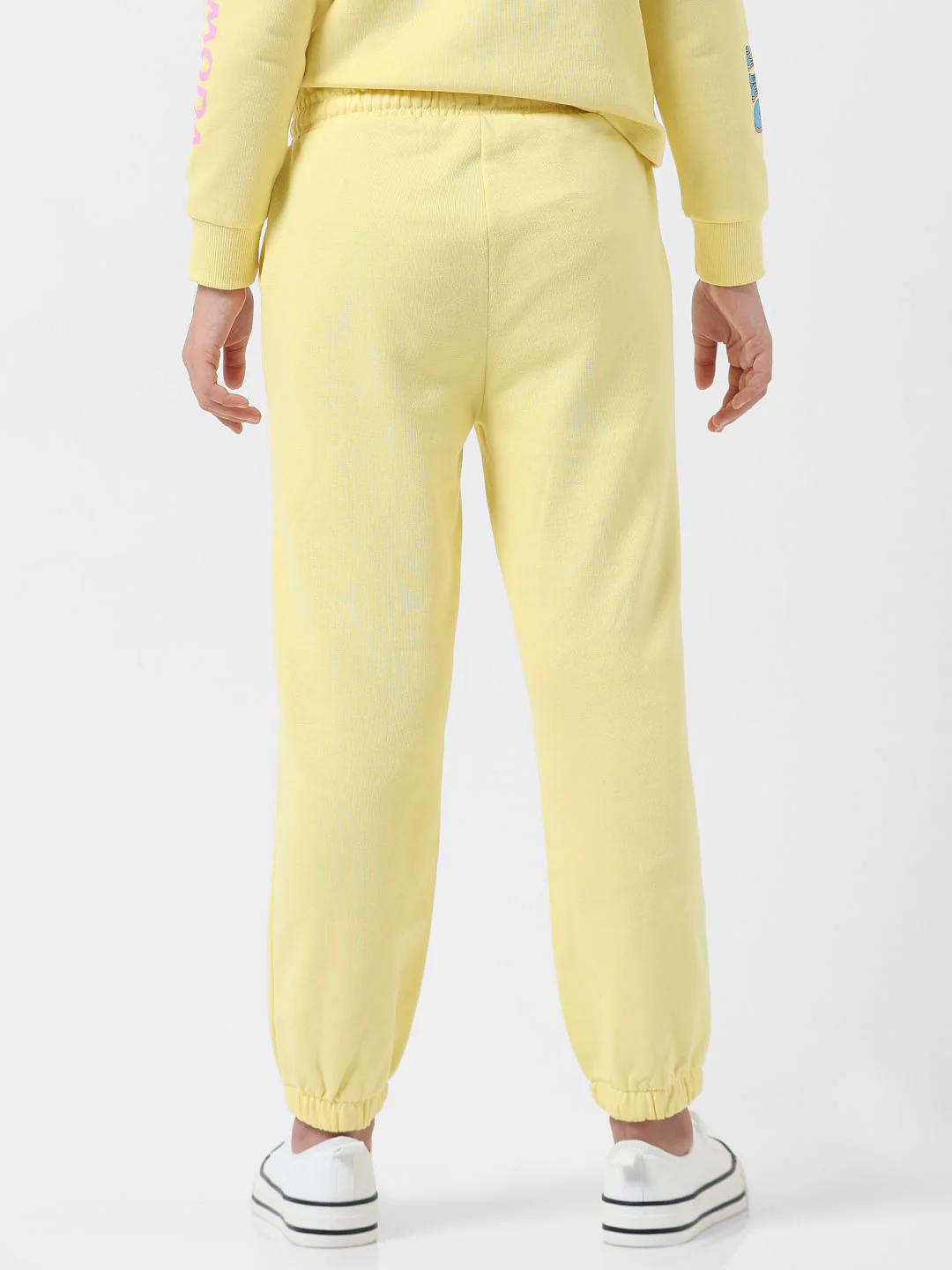 Girl X Disney Yellow Mid Rise Printed Joggers - Image 3