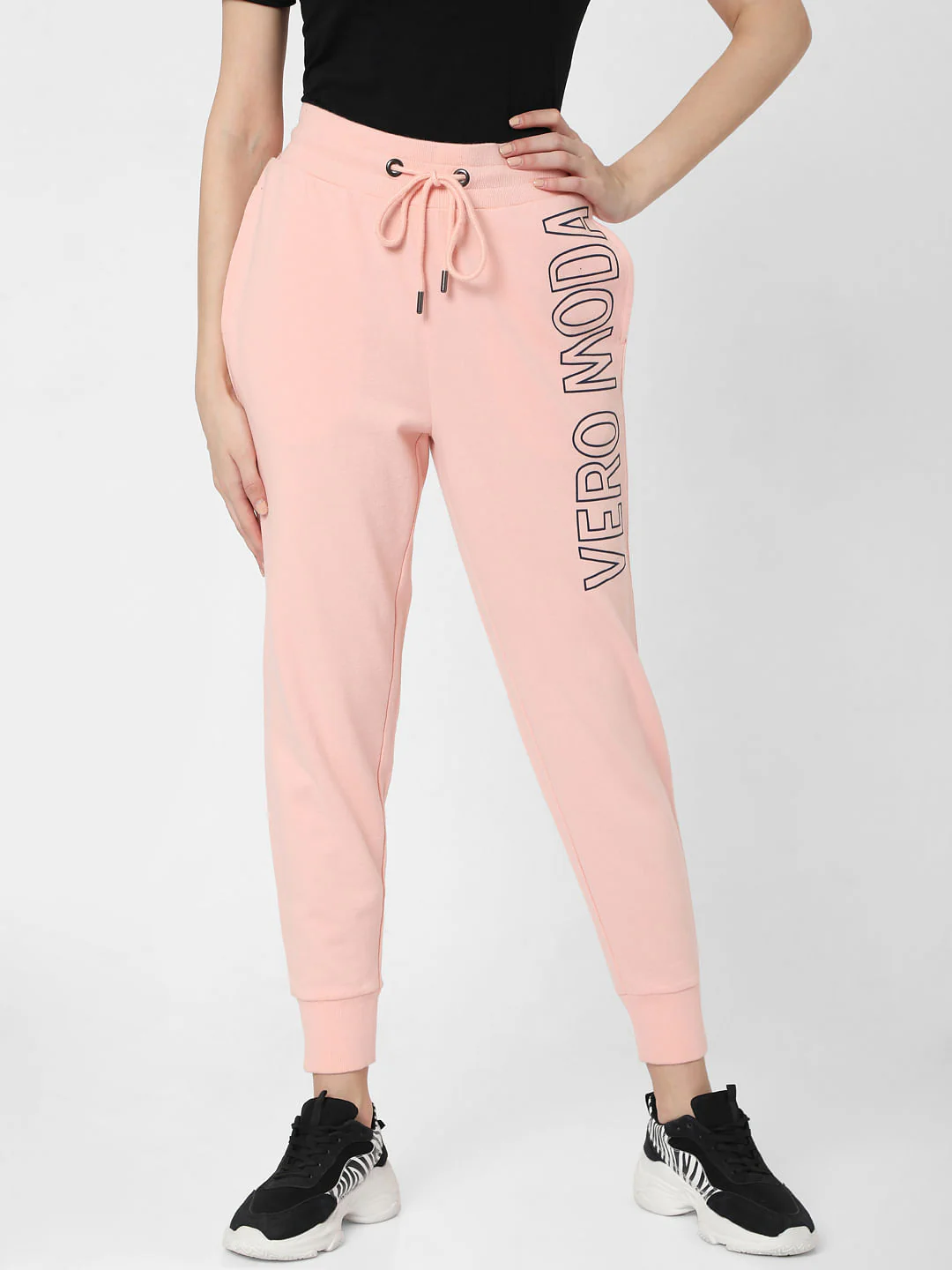 Pink Logo Print Lounge Joggers