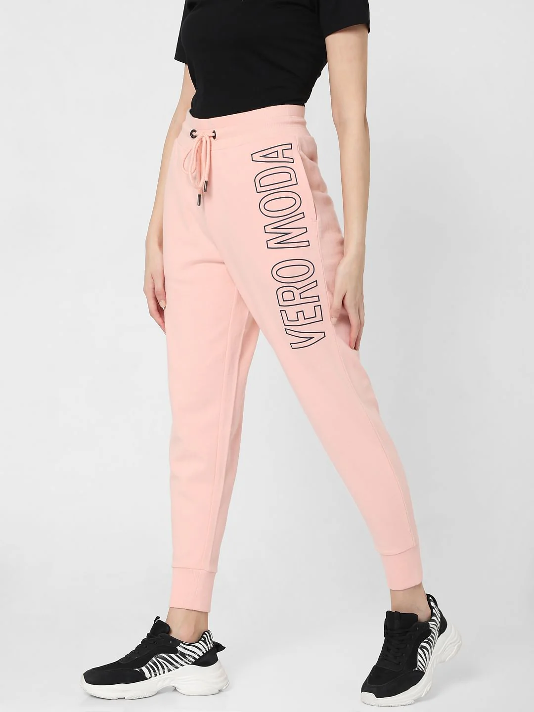Pink Logo Print Lounge Joggers - Image 2