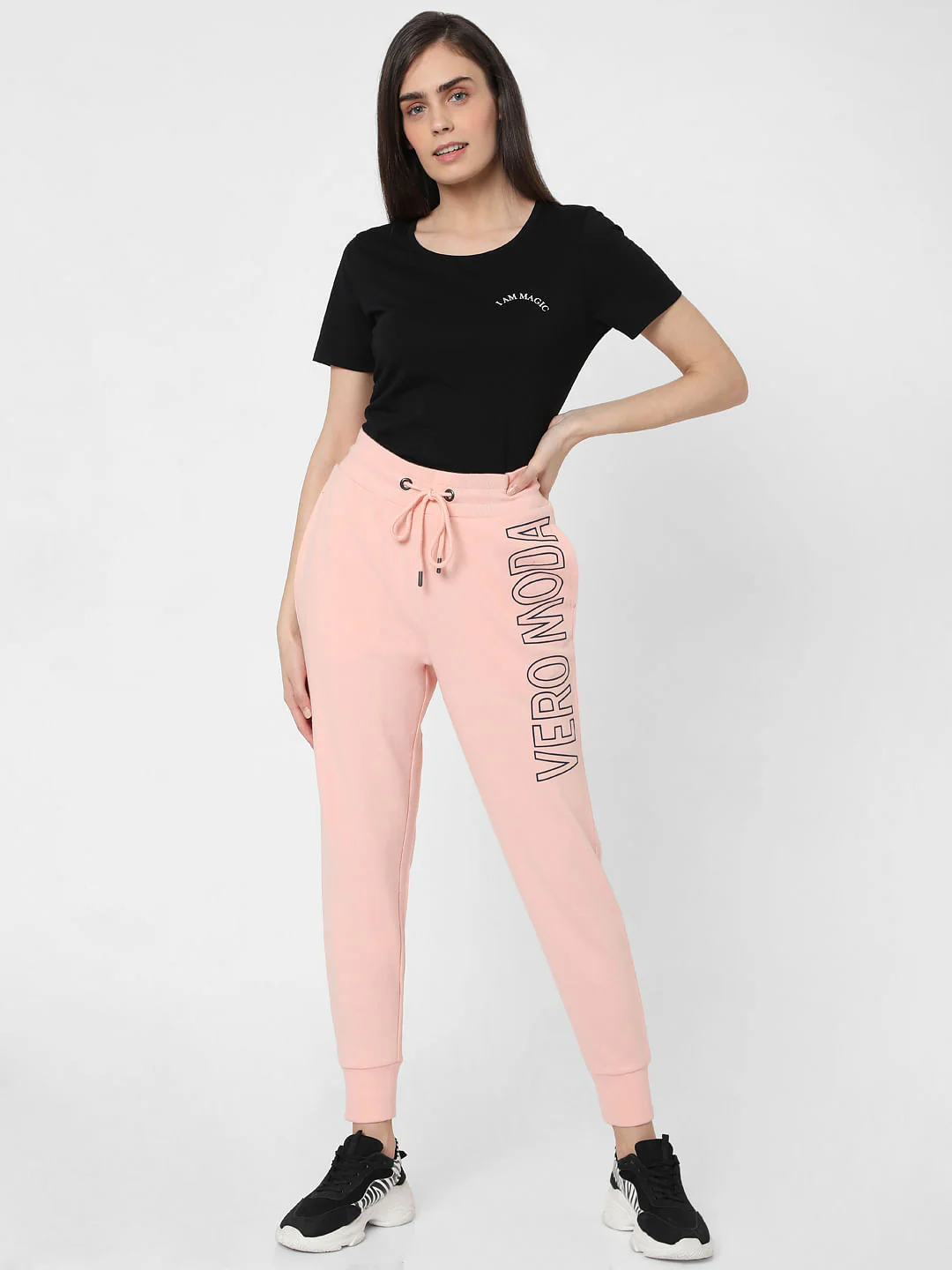 Pink Logo Print Lounge Joggers - Image 4