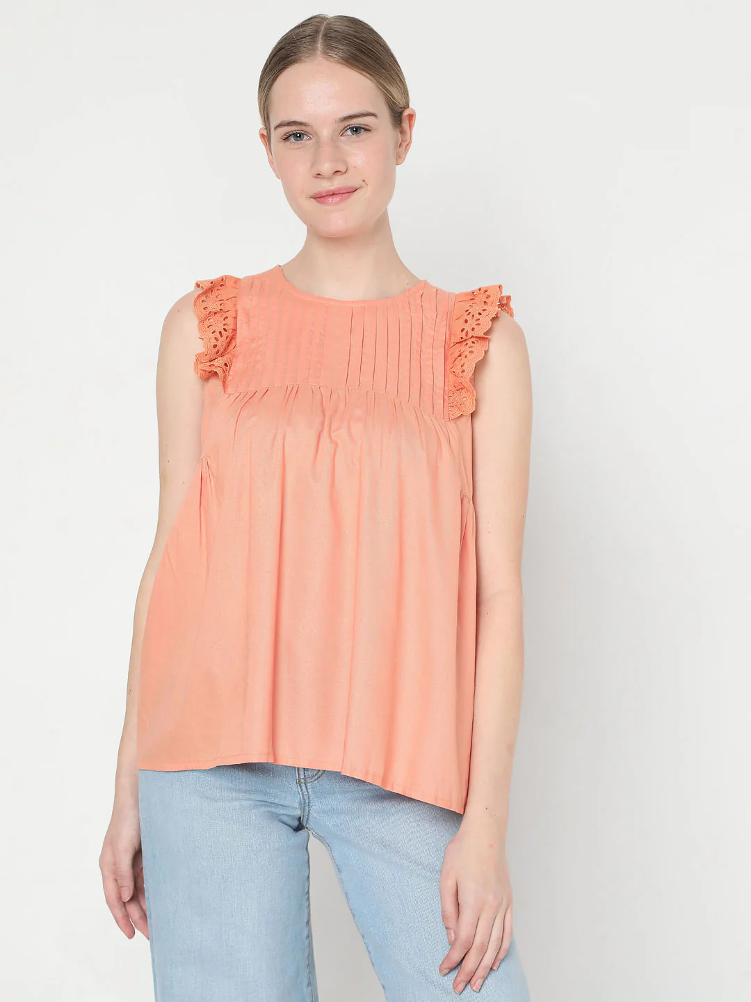 Coral Sleeveless Top - Image 2