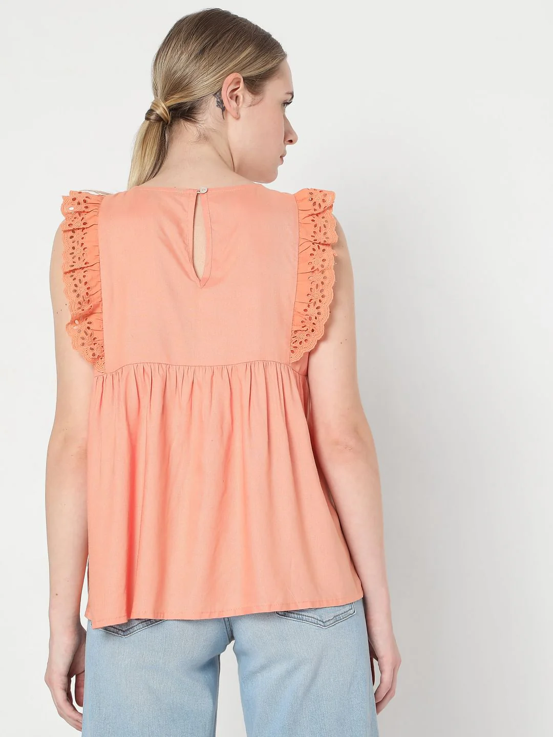 Coral Sleeveless Top - Image 4