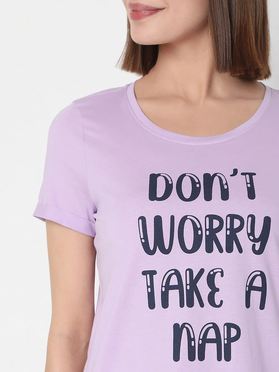 Purple T-Shirt & Pyjama Night Suit Set - Image 6