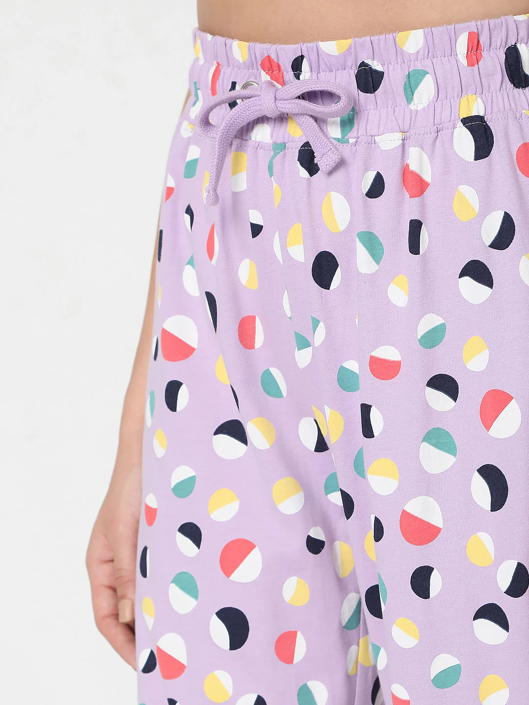Purple T-Shirt & Pyjama Night Suit Set - Image 7