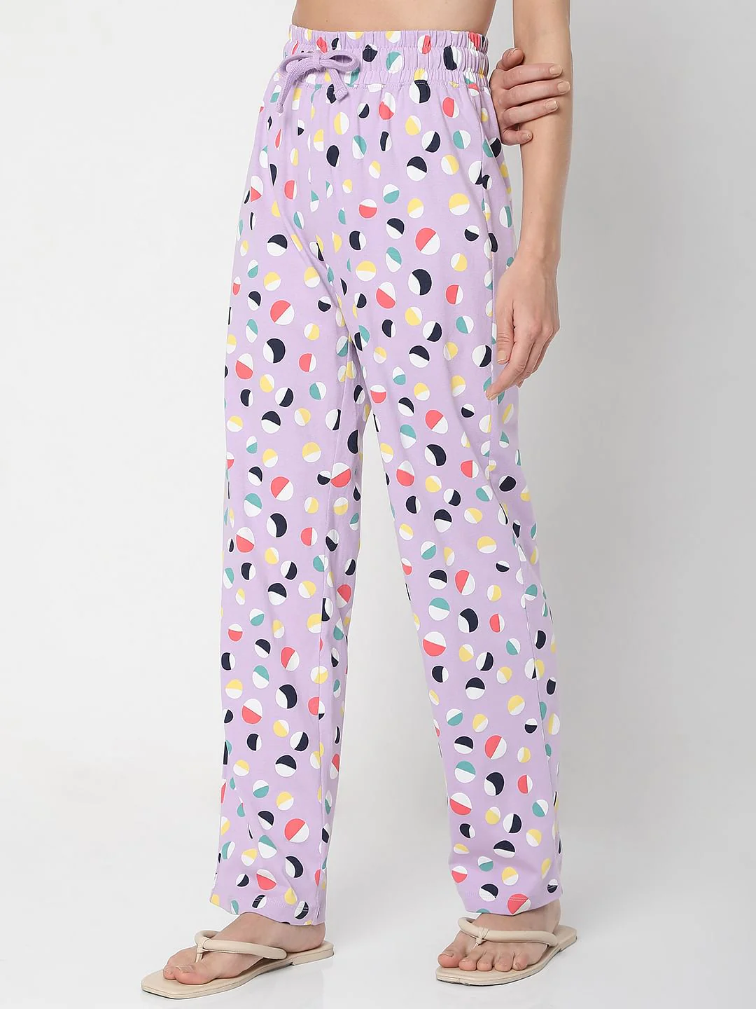 Purple T-Shirt & Pyjama Night Suit Set - Image 8