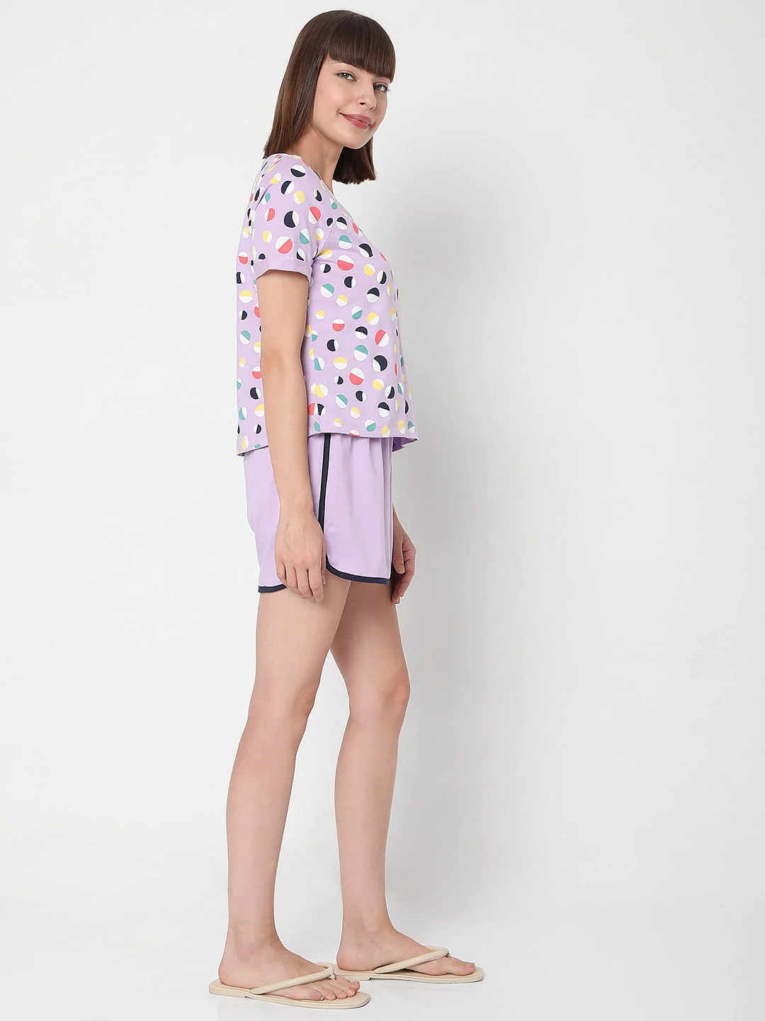 Purple T-Shirt & Shorts Set - Image 4