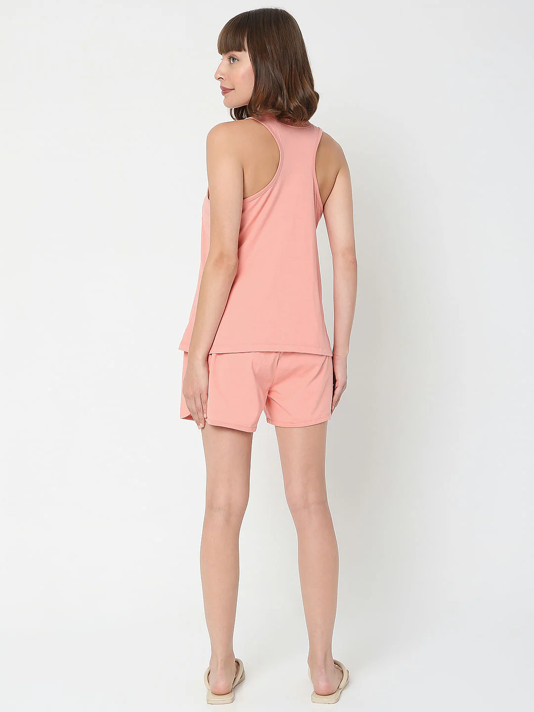 Pink Lace Tank Top & Shorts Set - Image 5