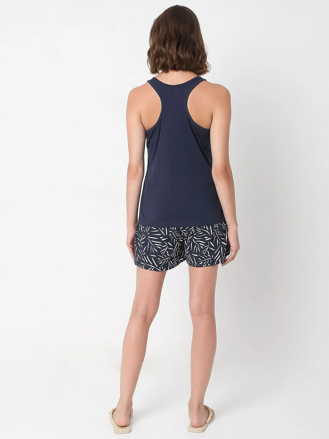 Navy Blue Tank Top & Shorts Set - Image 5