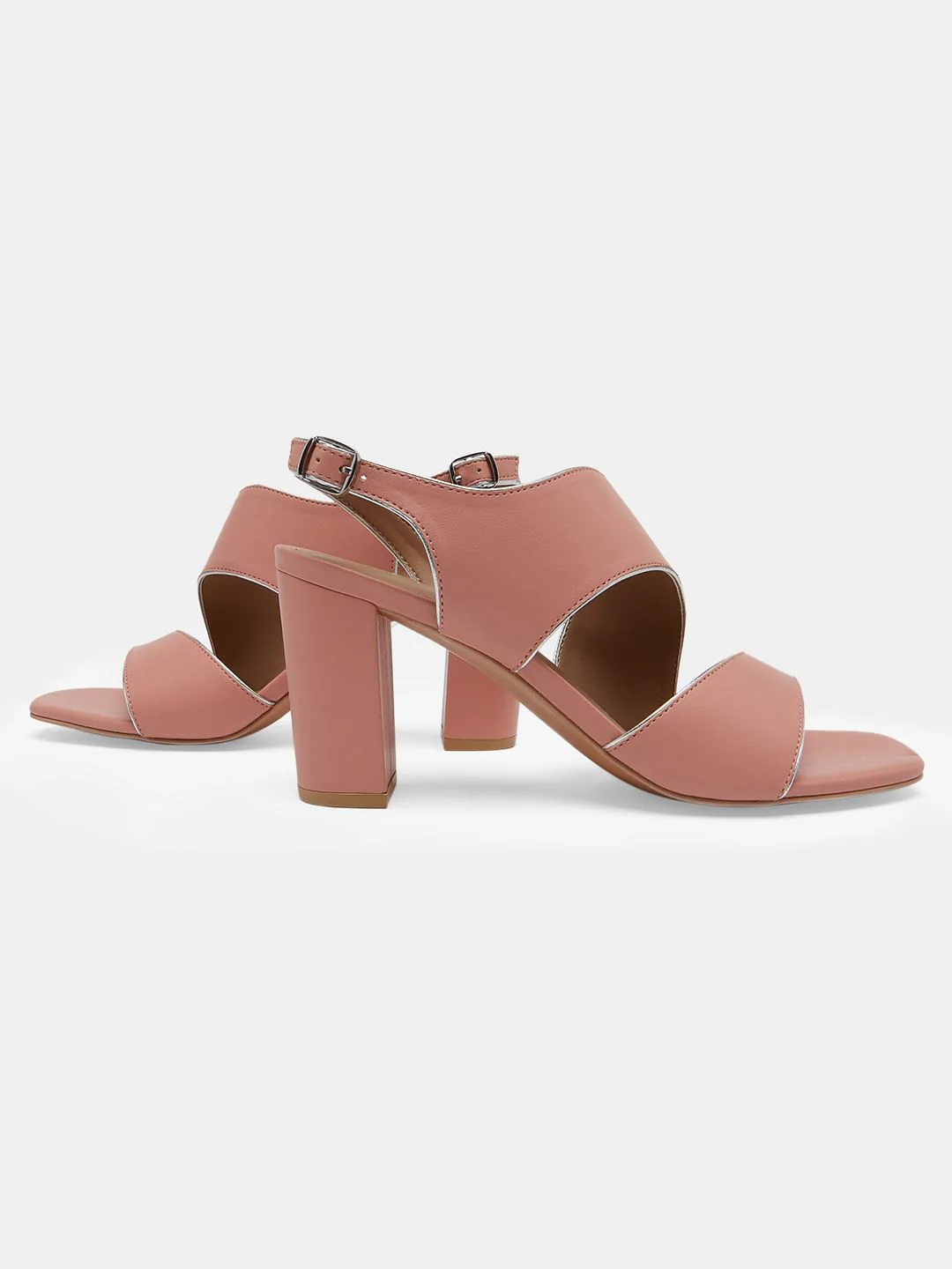 Pink Heeled Sandals - Image 6