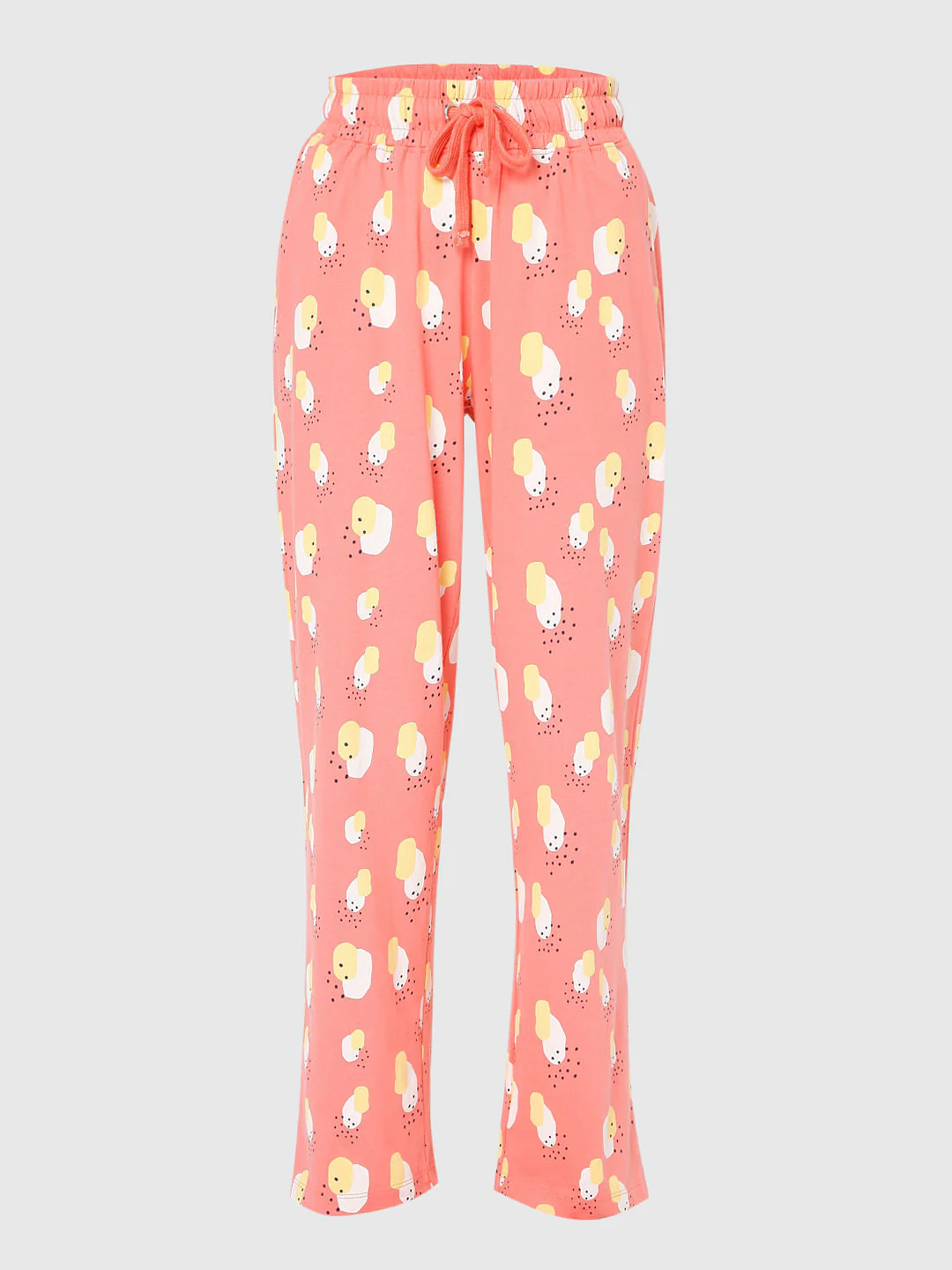 White & Coral T-Shirt & Pyjama Set - Image 8
