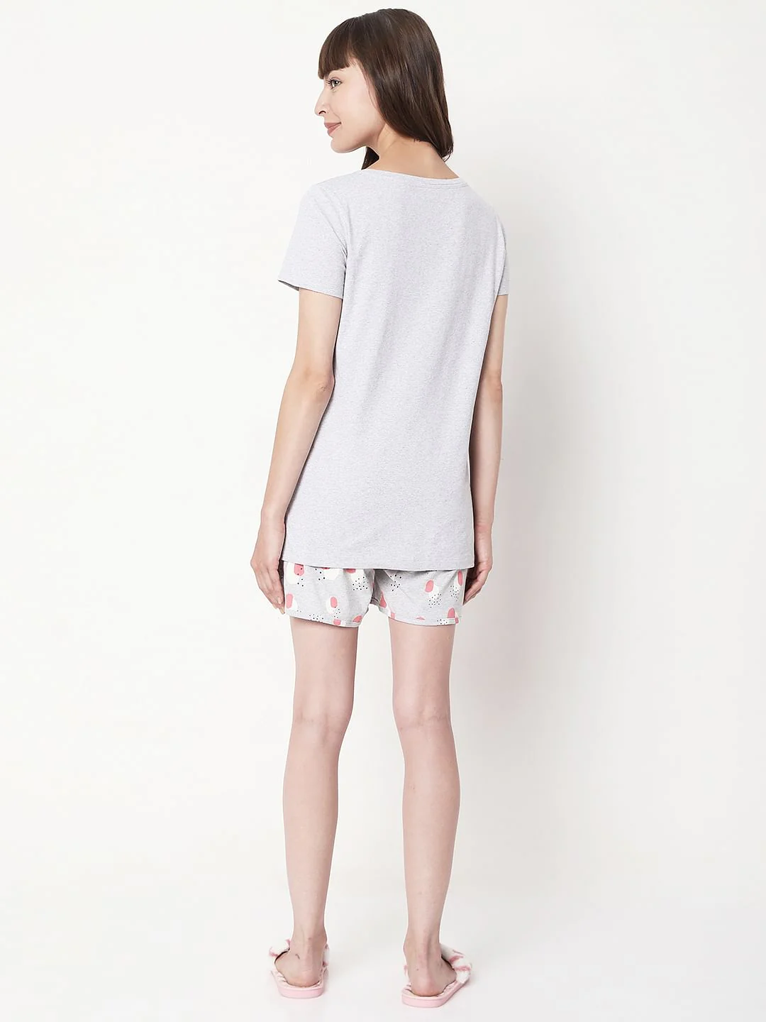 Grey T-Shirt & Shorts Set - Image 5