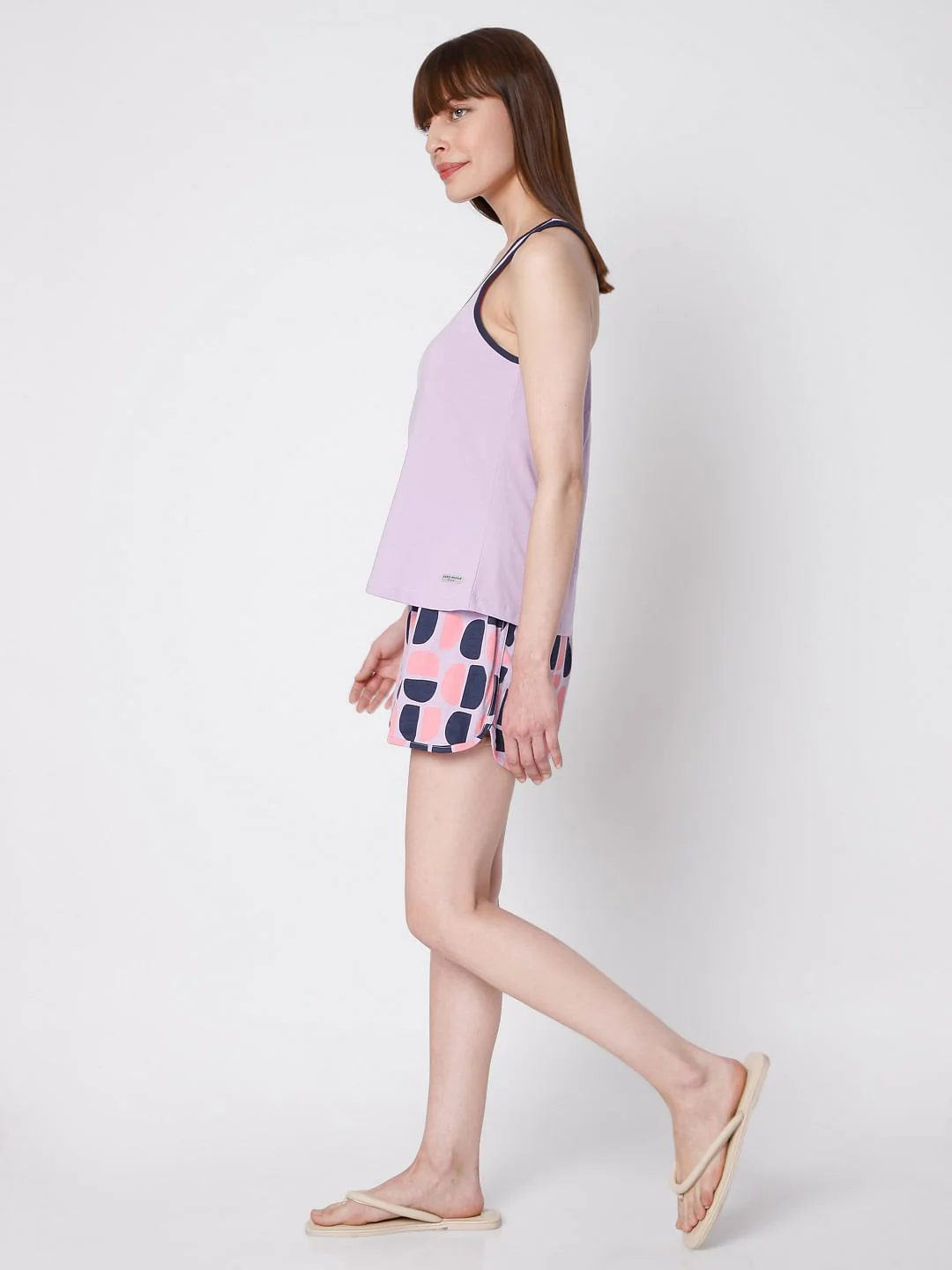 Purple Tank Top & Shorts Set - Image 3