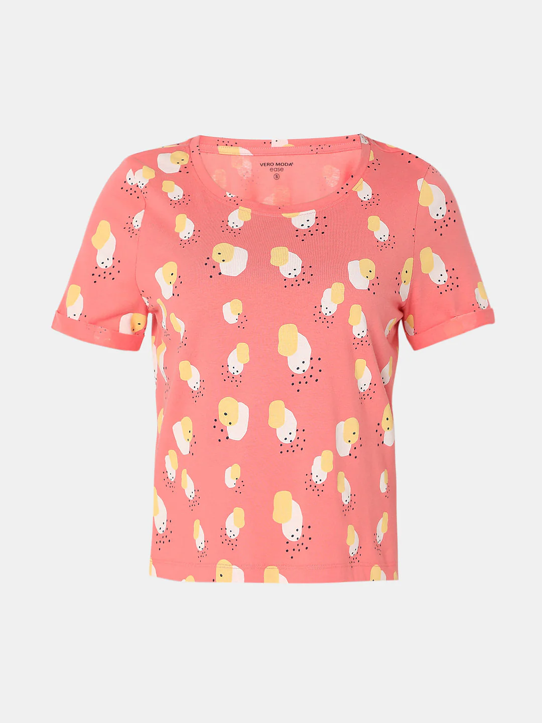 Pink Printed T-Shirt & Shorts Night Suit Set - Image 9