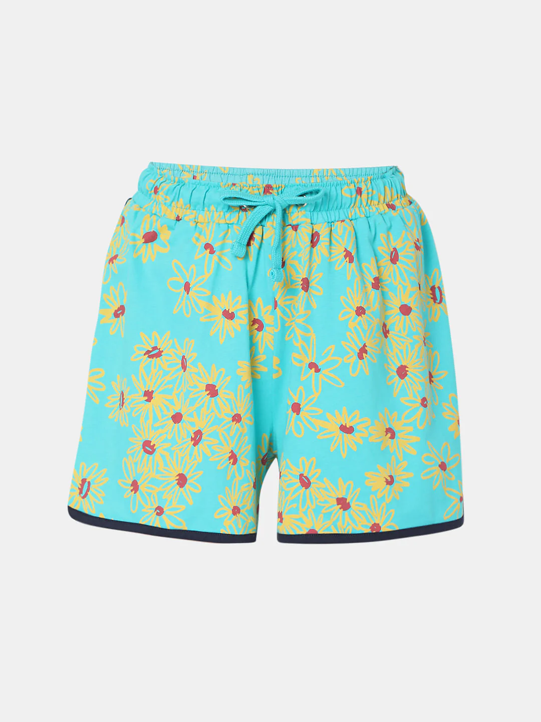 Blue Tank Top & Shorts Night Suit Set - Image 10