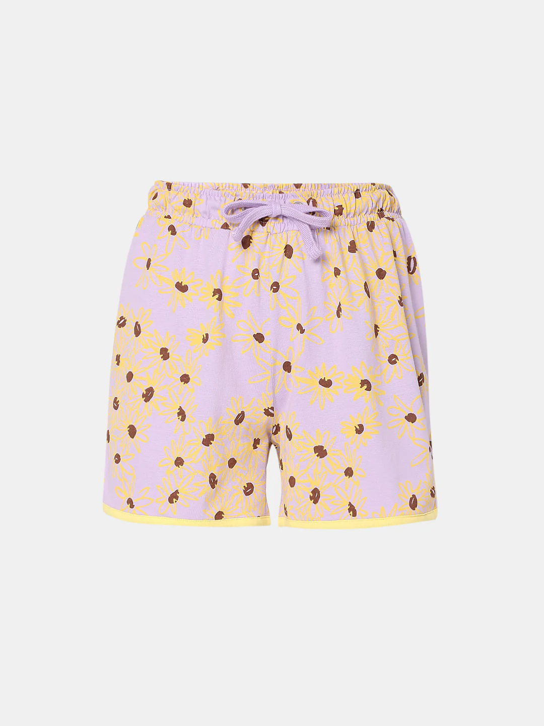 Purple Tank Top & Shorts Night Suit Set - Image 10