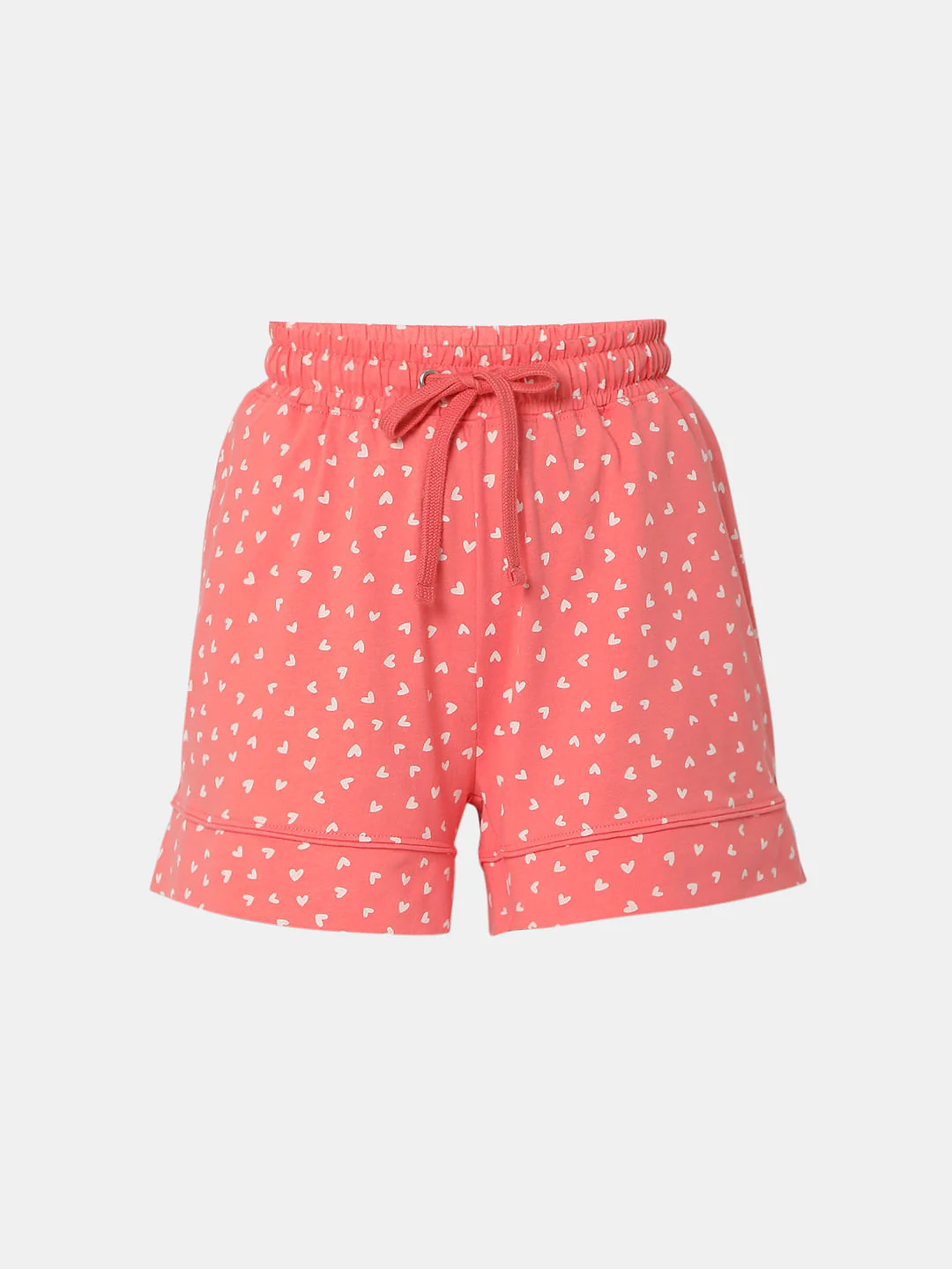 Pink Printed Shirt & Shorts Night Suit Set - Image 10