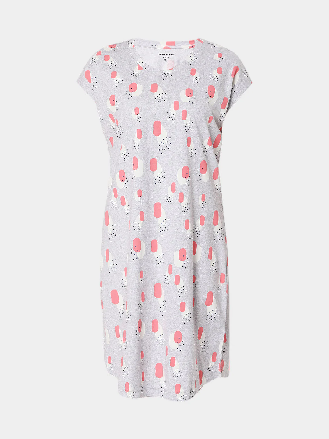 Grey Printed Night Dress - Image 7
