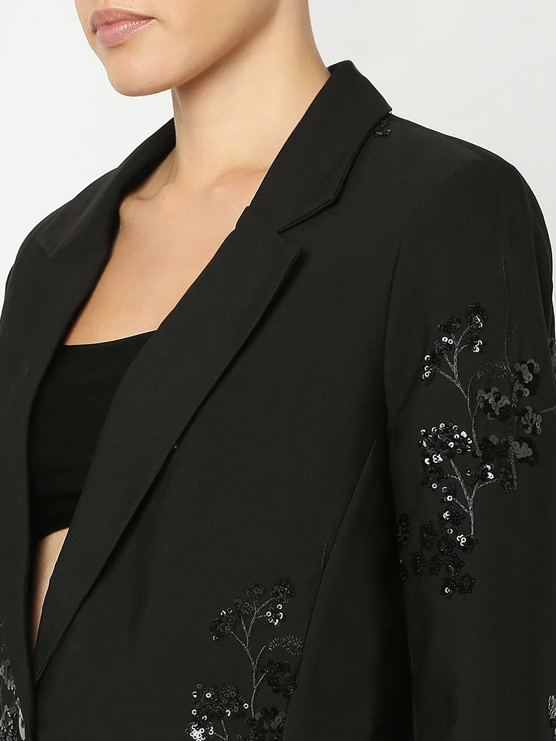 Black Squiens Embellished Blazer - Image 8