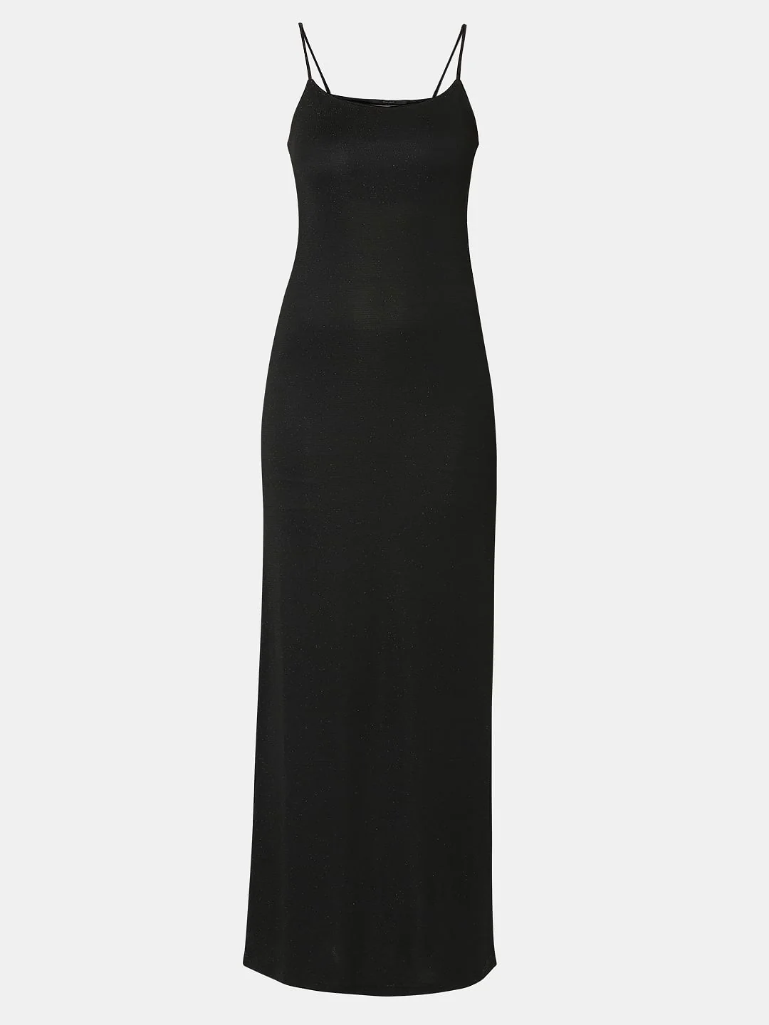 Black Shimmer Singlet Maxi Dress - Image 7