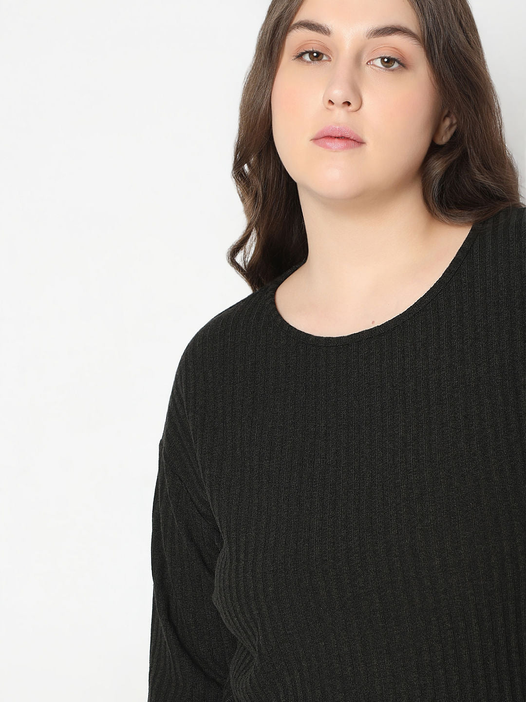Curve Black Round Neck Top - Image 6