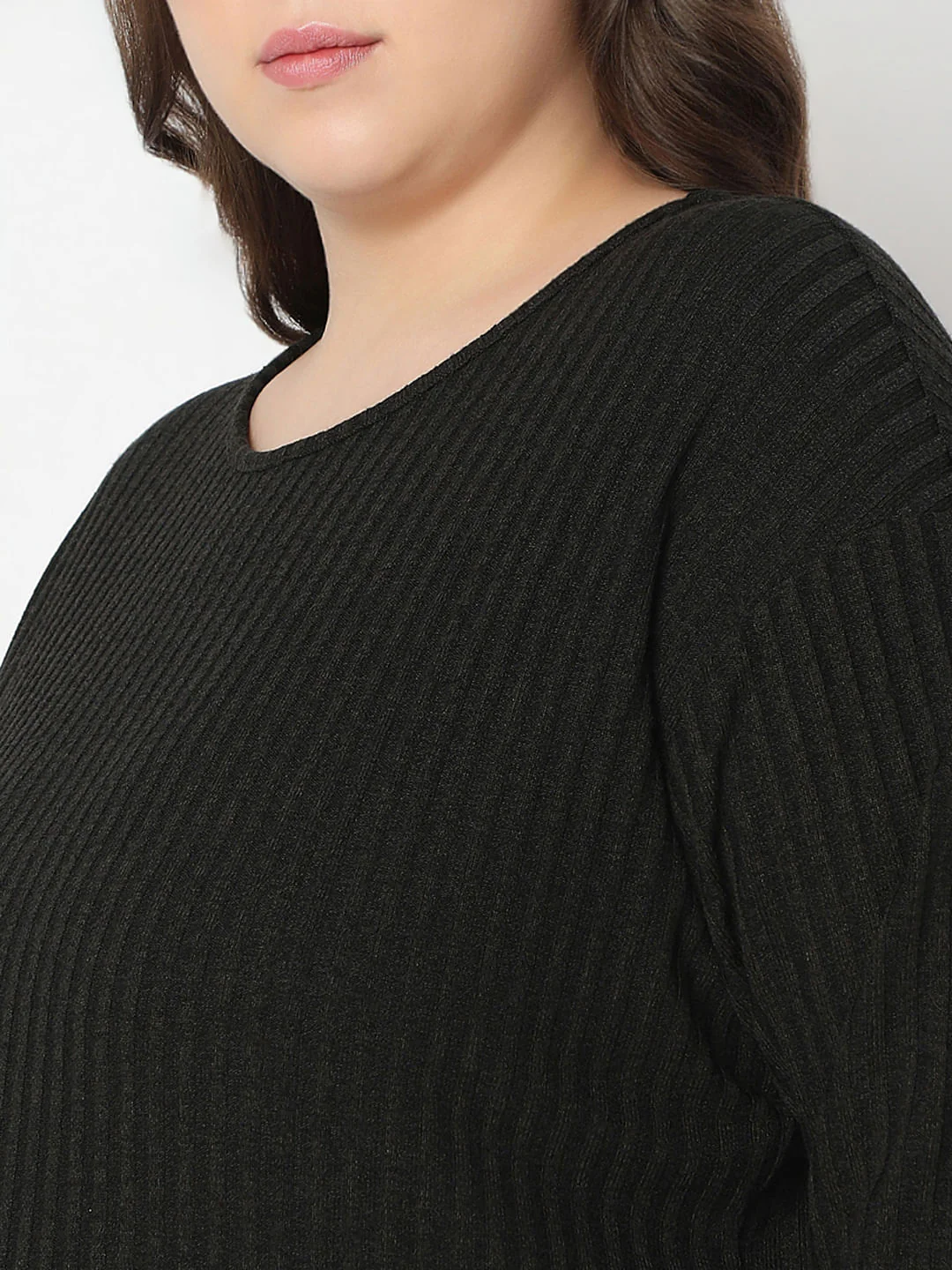 Curve Black Round Neck Top - Image 8