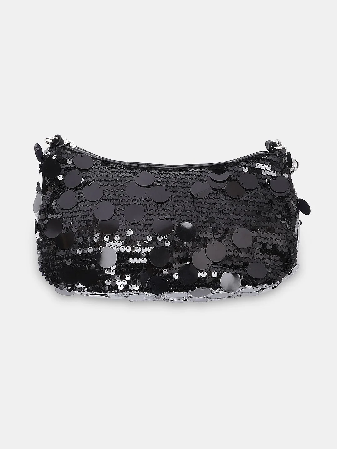 Black Sequin Crossbody Bag - Image 6