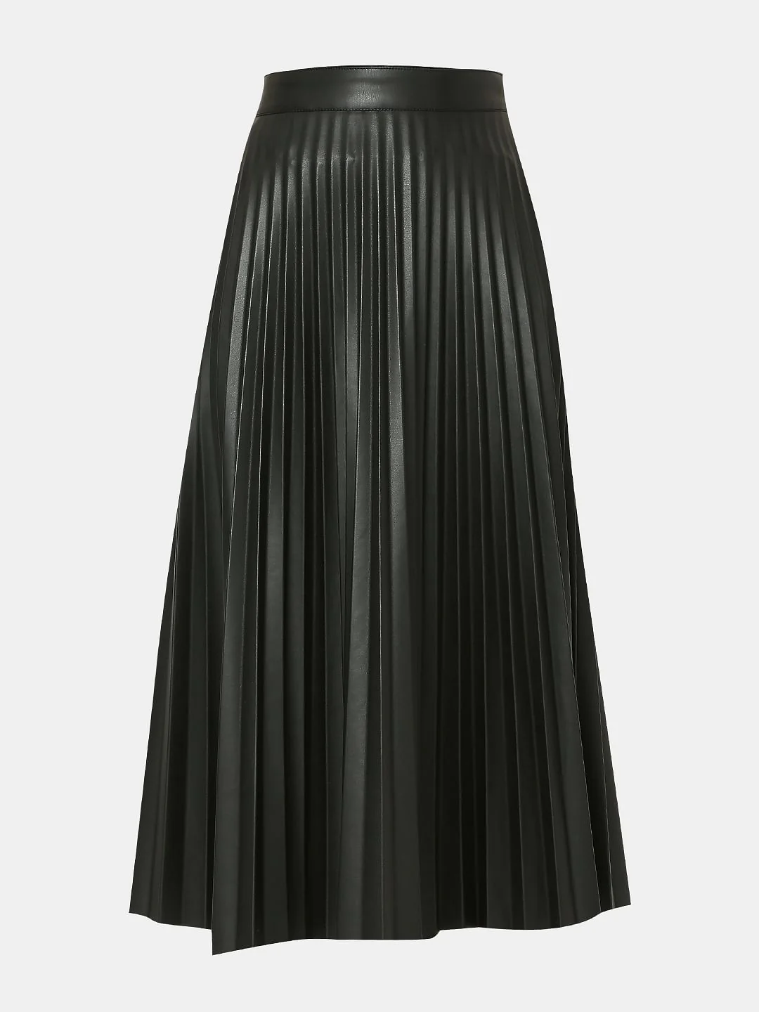 Black Pleated Midi Skirt - Image 7