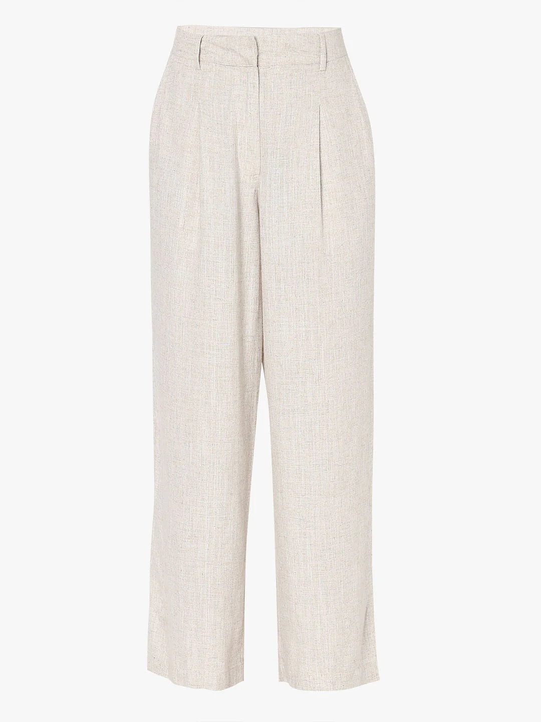 Beige Linen Co-Ord Set Pants - Image 7