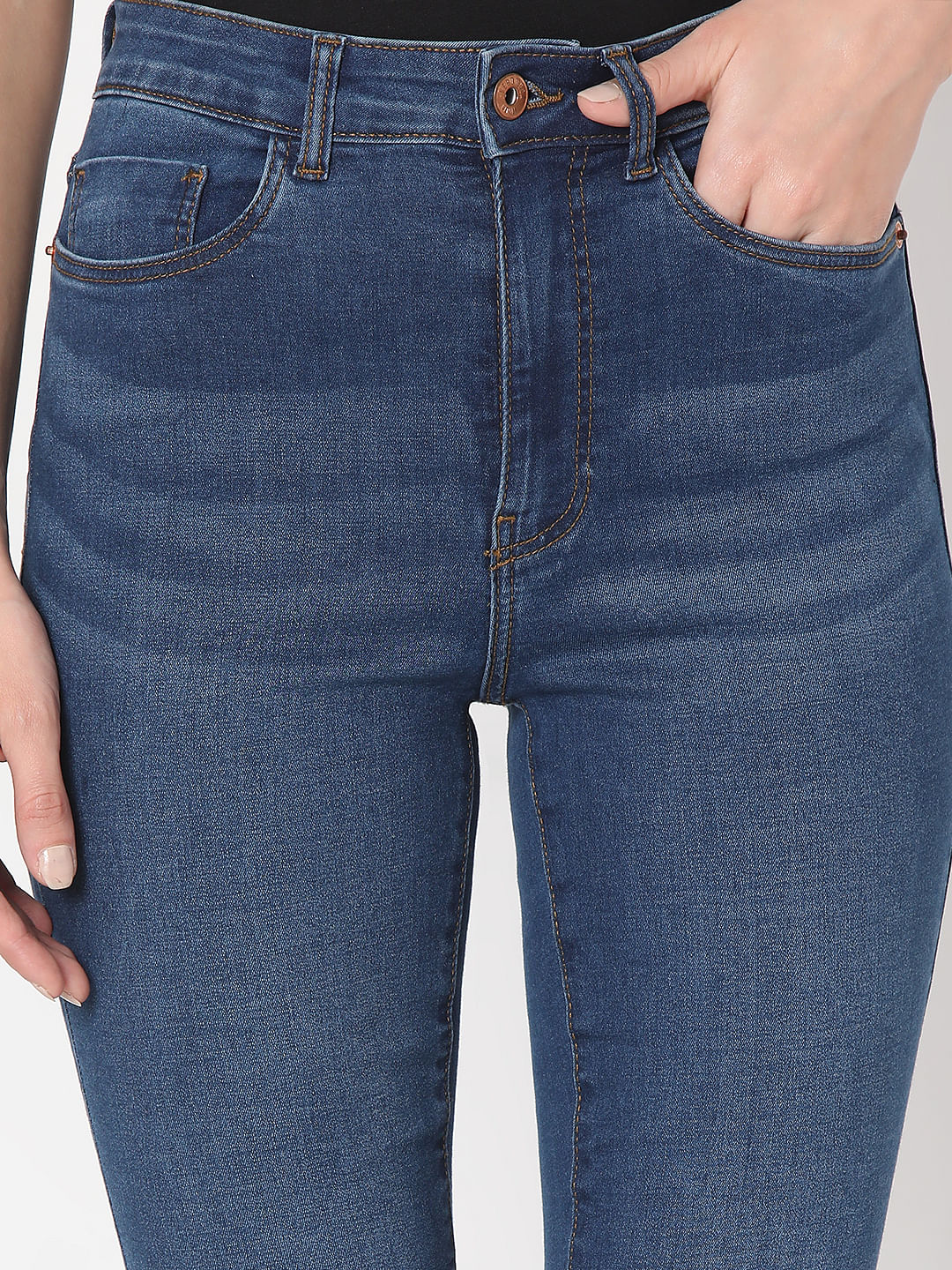 Blue High Rise Petra Bootcut Jeans - Image 6