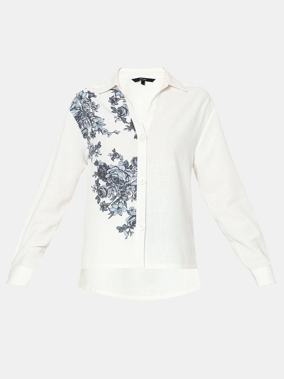 White Floral Co-Ord Set Shirt - Image 7