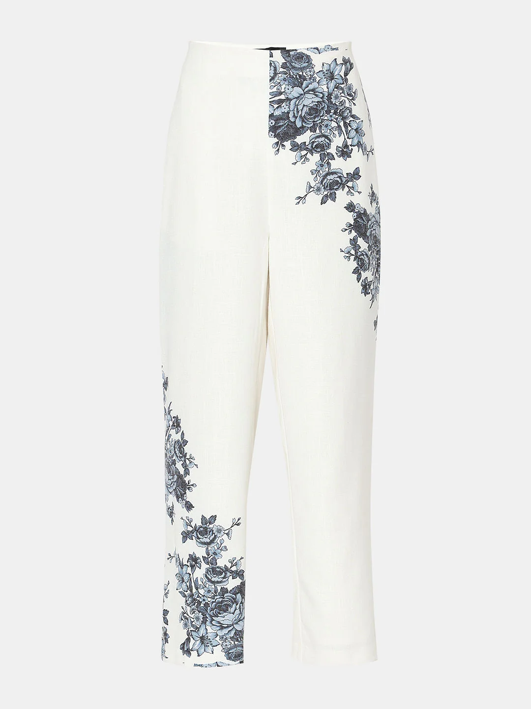White Floral Co-Ord Set Pants - Image 7