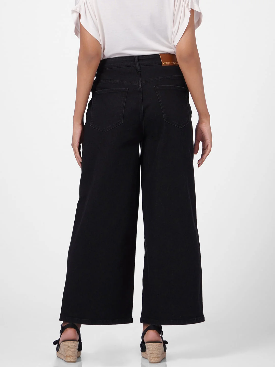 Black Zoey Wide-Leg Jeans - Image 3