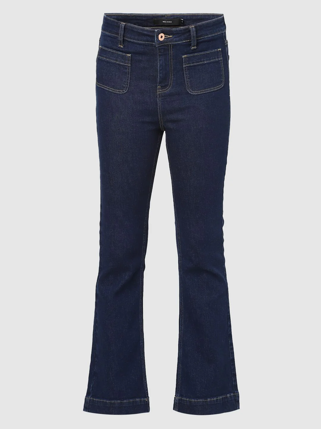 Dark Blue Mid Rise Petra Bootcut Jeans - Image 6