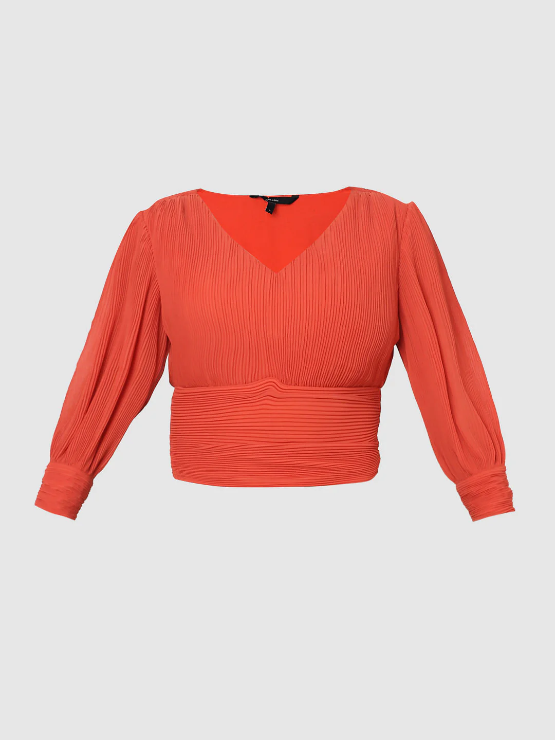 Orange Pleated Top - Image 8